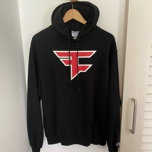 Champion x FaZe Clan Hoodie Black men’s size L